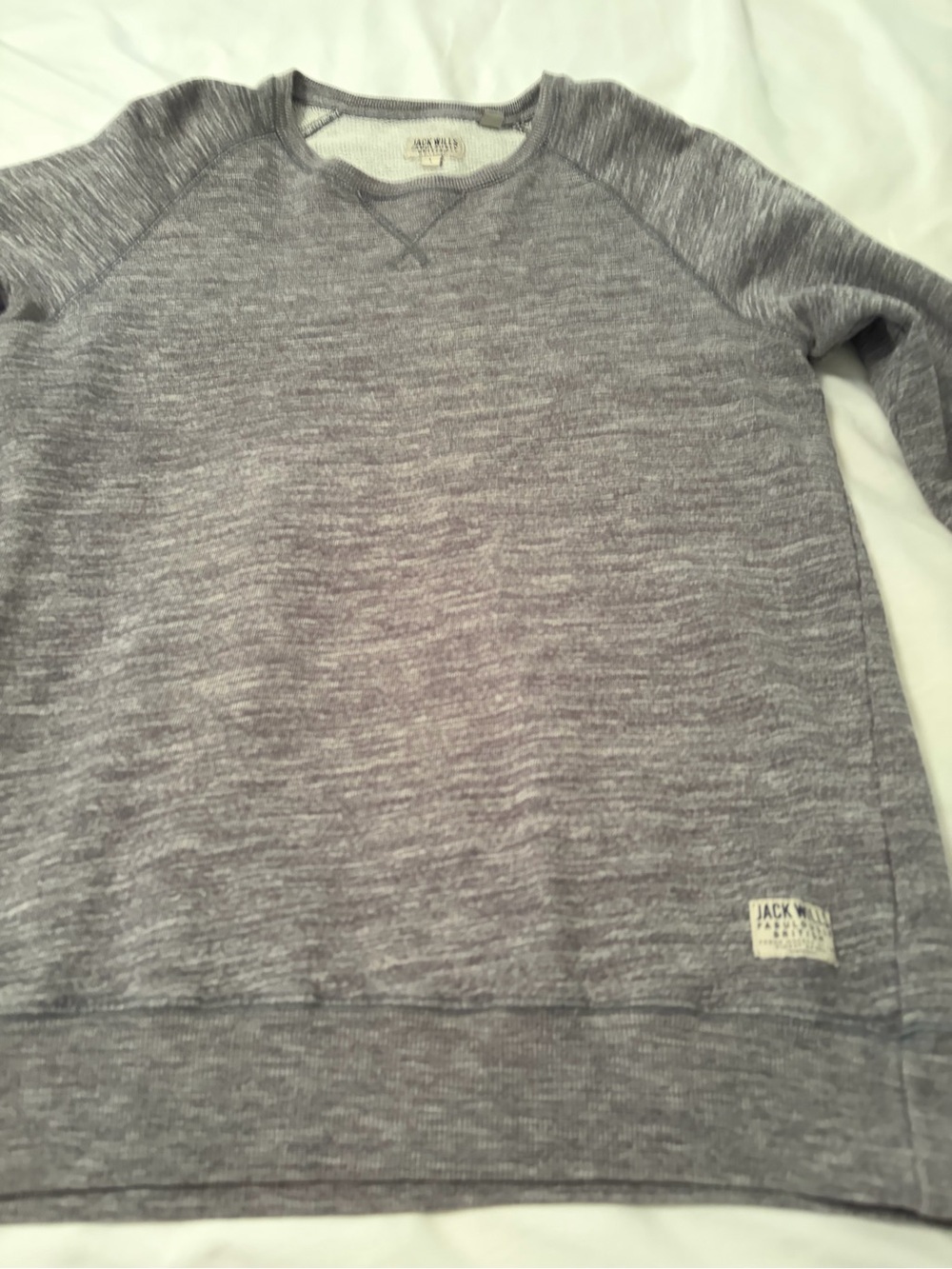 Jack Wills Gray Heather Crewneck Sweater